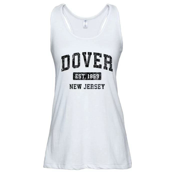 Dover New Jersey Nj Vintage Sports Established Design Ladies Essential Flowy Tank