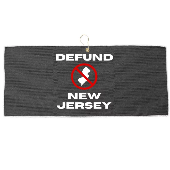 Defund New Jersey Large Microfiber Waffle Golf Towel