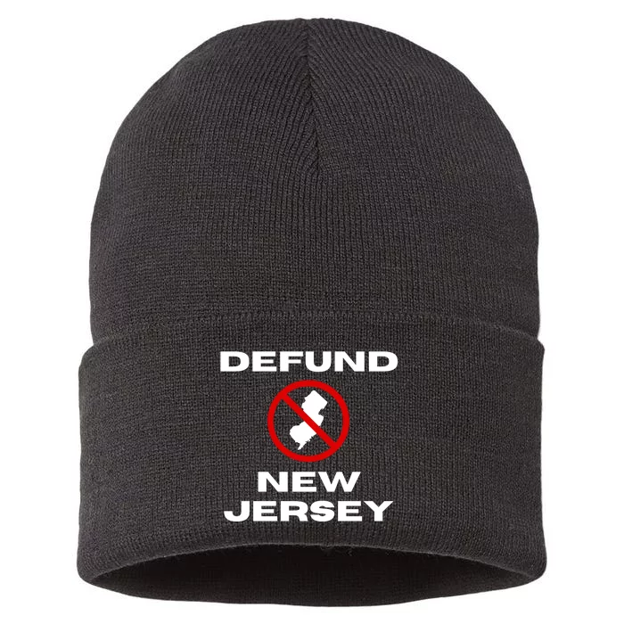 Defund New Jersey Sustainable Knit Beanie