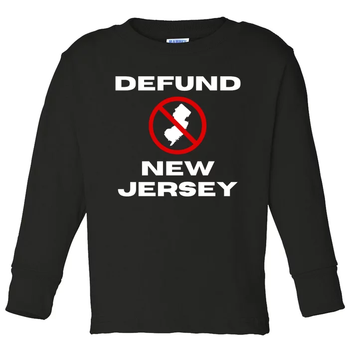 Defund New Jersey Toddler Long Sleeve Shirt