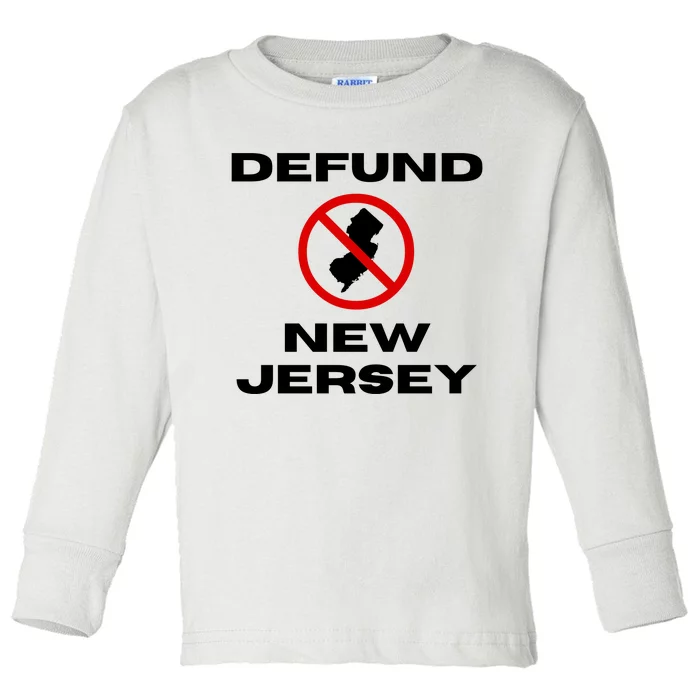 Defund New Jersey Toddler Long Sleeve Shirt