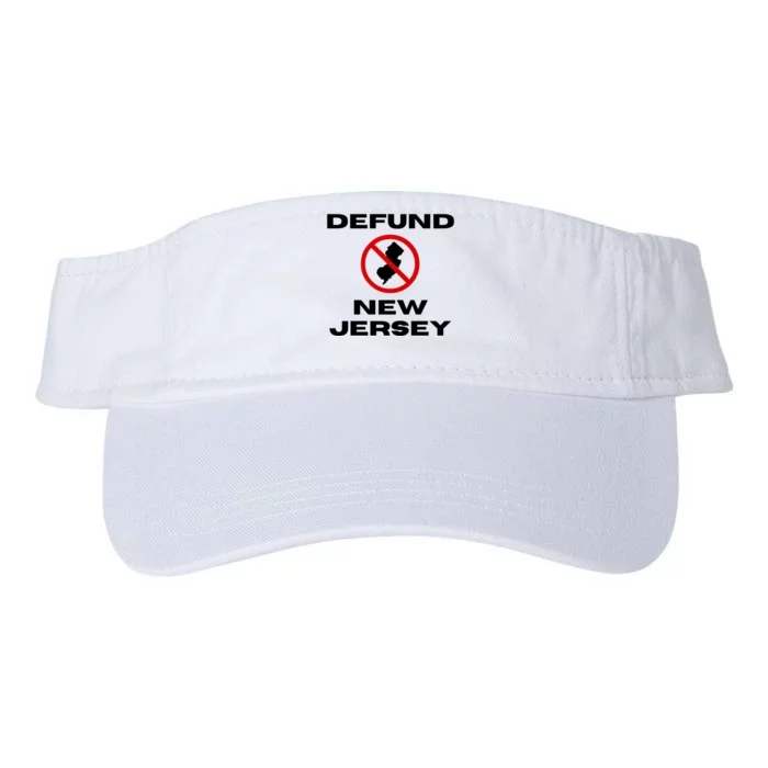 Defund New Jersey Valucap Bio-Washed Visor