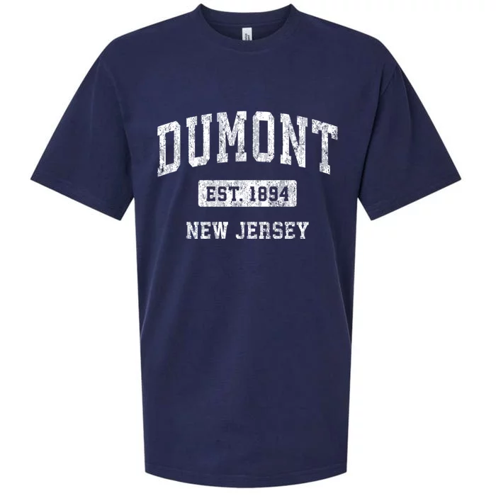 Dumont New Jersey Nj Vintage Sports Sueded Cloud Jersey T-Shirt