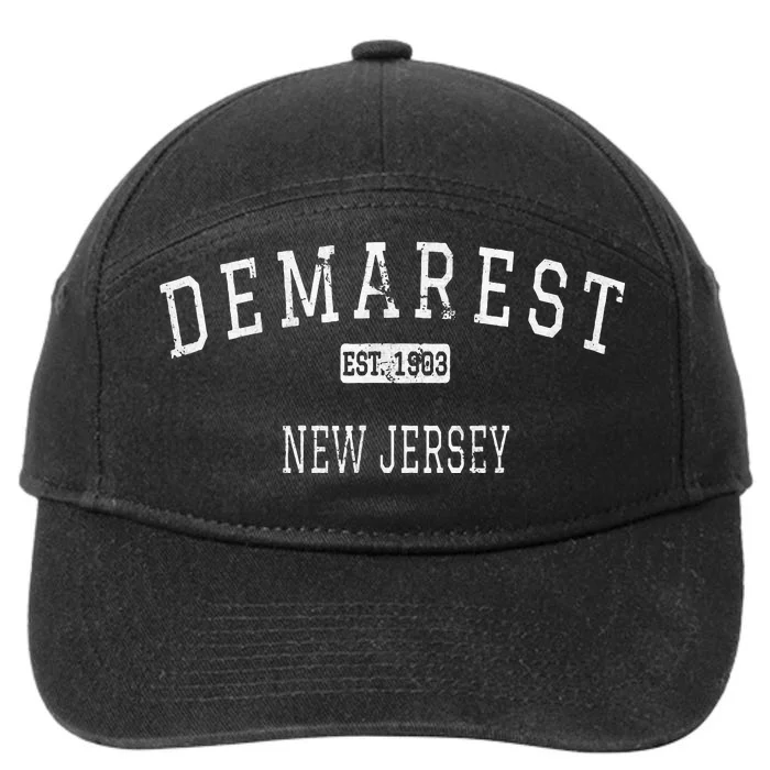 Demarest New Jersey Nj Vintage 7-Panel Snapback Hat