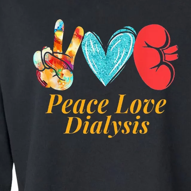 Dialysis Nurse Kidney Transplant Nephrology Cropped Pullover Crew