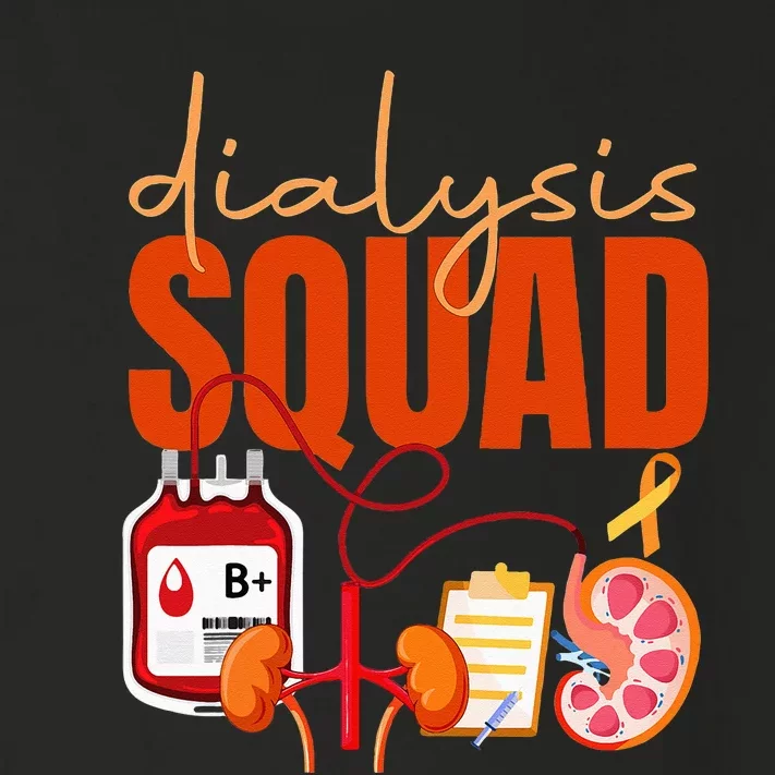 Dialysis Nurse Kidney Disease Nursing Staff Squad Toddler Long Sleeve Shirt