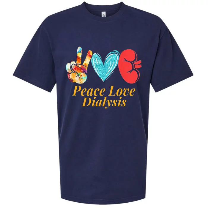 Dialysis Nurse Kidney Transplant Nephrology Sueded Cloud Jersey T-Shirt