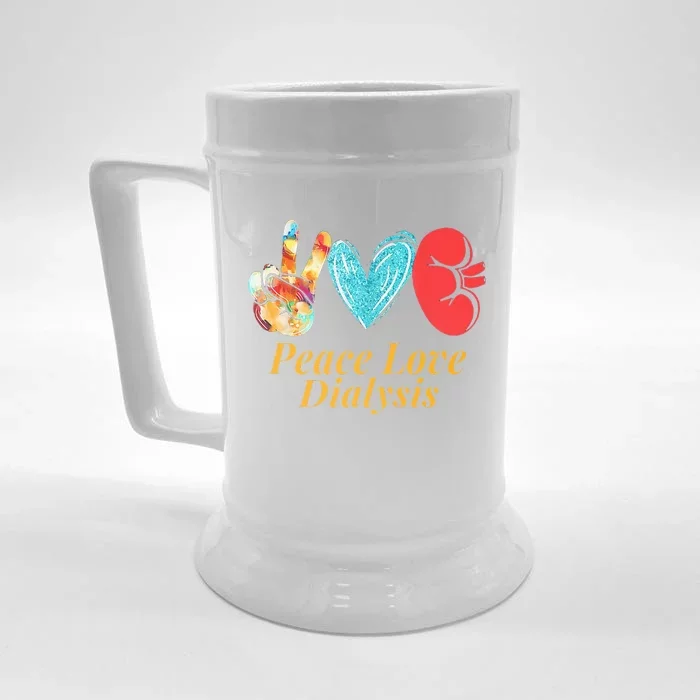 Dialysis Nurse Kidney Transplant Nephrology Front & Back Beer Stein