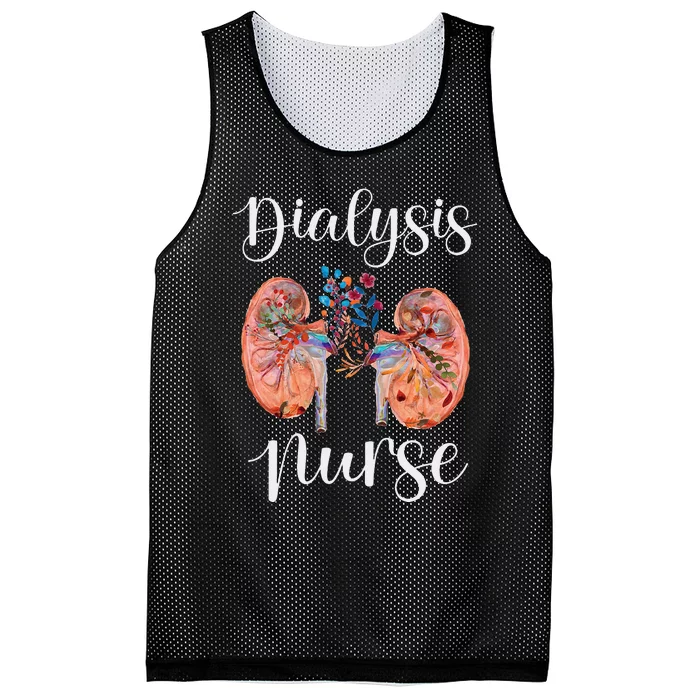 Dialysis Nurse Kidney Transplant Nephrology RN Appreciation Mesh Reversible Basketball Jersey Tank