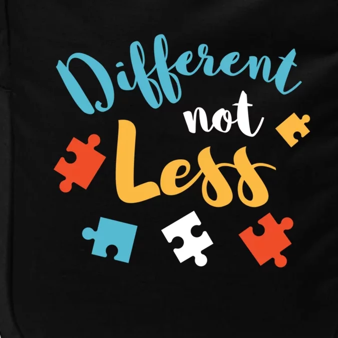 Different Not Less Autism Awareness Gift Impact Tech Backpack