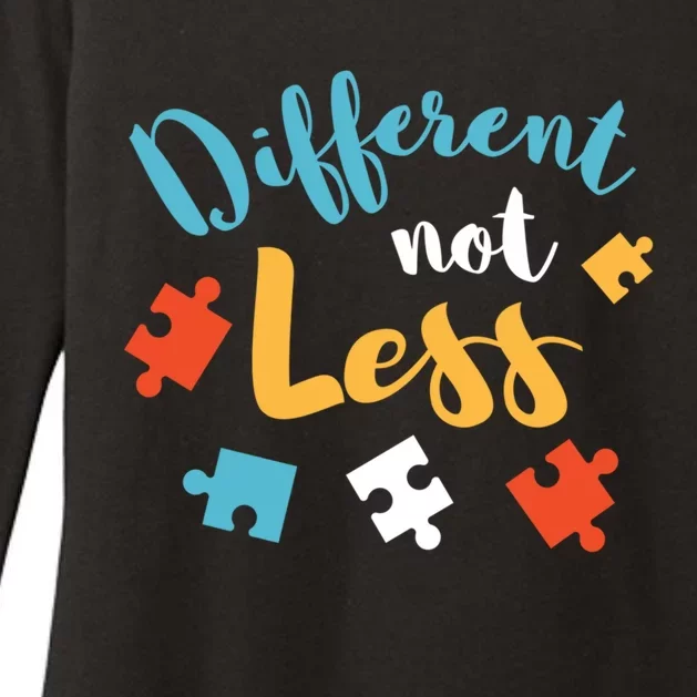 Different Not Less Autism Awareness Gift Womens CVC Long Sleeve Shirt