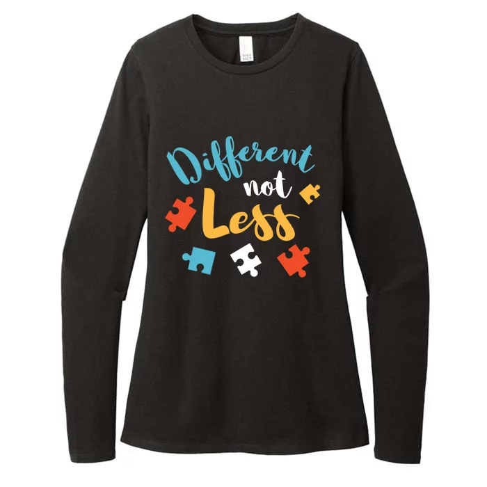 Different Not Less Autism Awareness Gift Womens CVC Long Sleeve Shirt