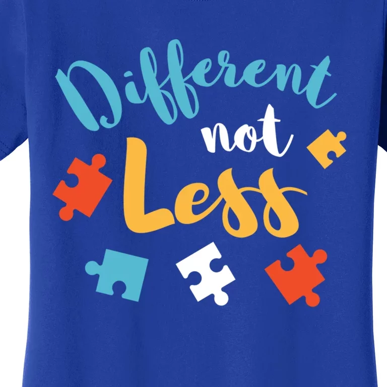 Different Not Less Autism Awareness Gift Women's T-Shirt