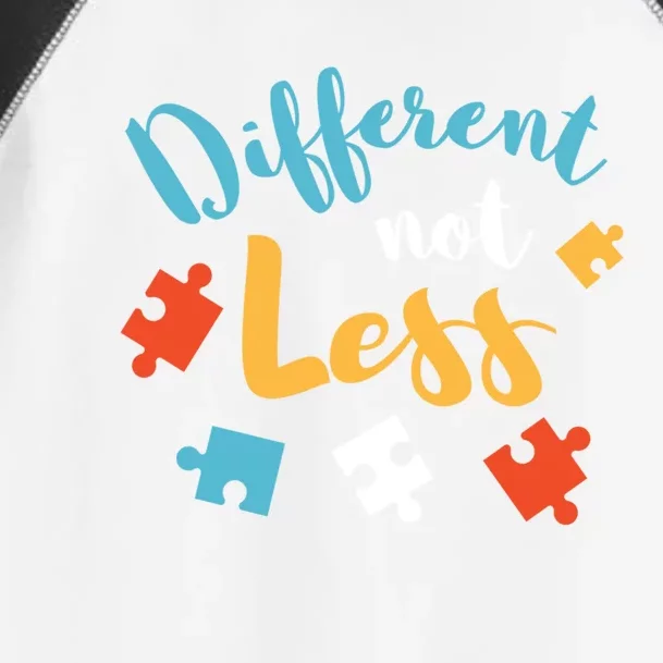 Different Not Less Autism Awareness Gift Toddler Fine Jersey T-Shirt