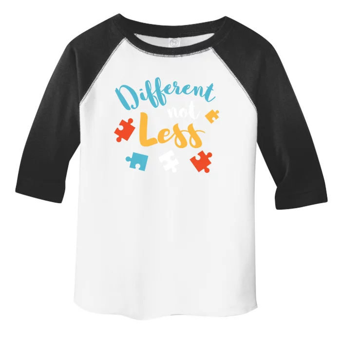 Different Not Less Autism Awareness Gift Toddler Fine Jersey T-Shirt