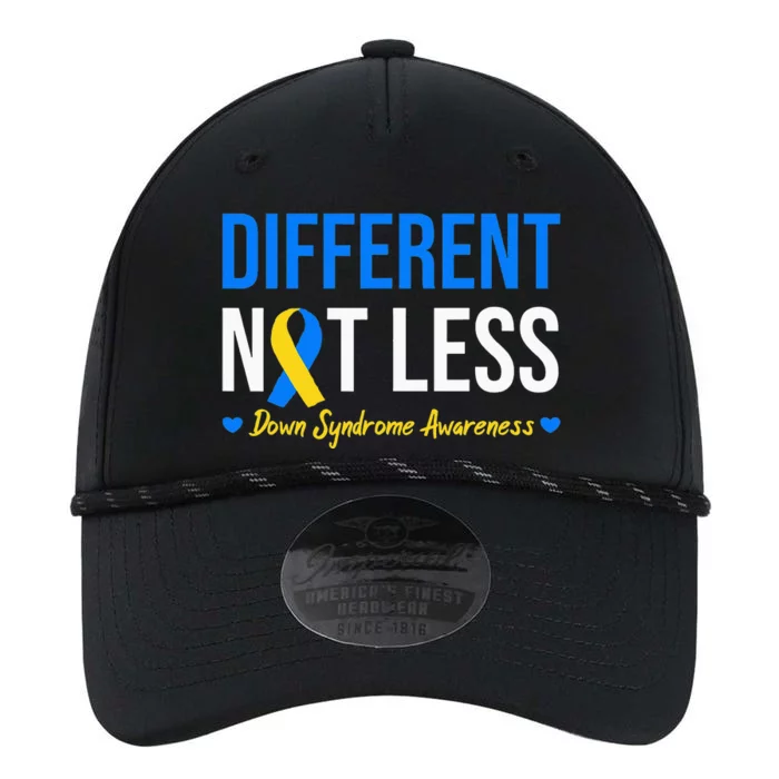 Different Not Less World Down Syndrome Awareness Day Ribbon Performance The Dyno Cap