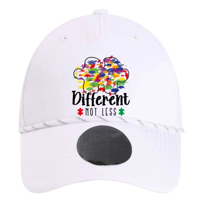 Different Not Less Puzzle Autism Awareness Month Gift Performance The Dyno Cap