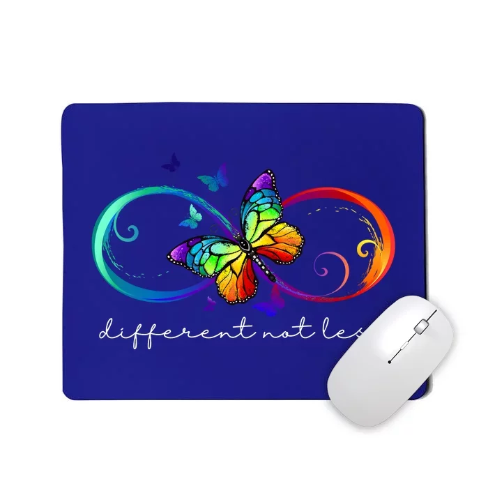 Different Not Less Autism Awareness Neurodiversity Butterfly Mousepad