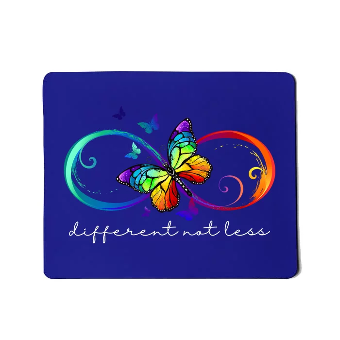 Different Not Less Autism Awareness Neurodiversity Butterfly Mousepad