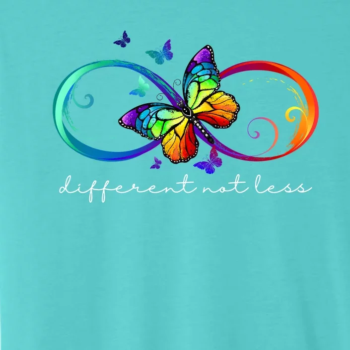 Different Not Less Autism Awareness Neurodiversity Butterfly ChromaSoft Performance T-Shirt