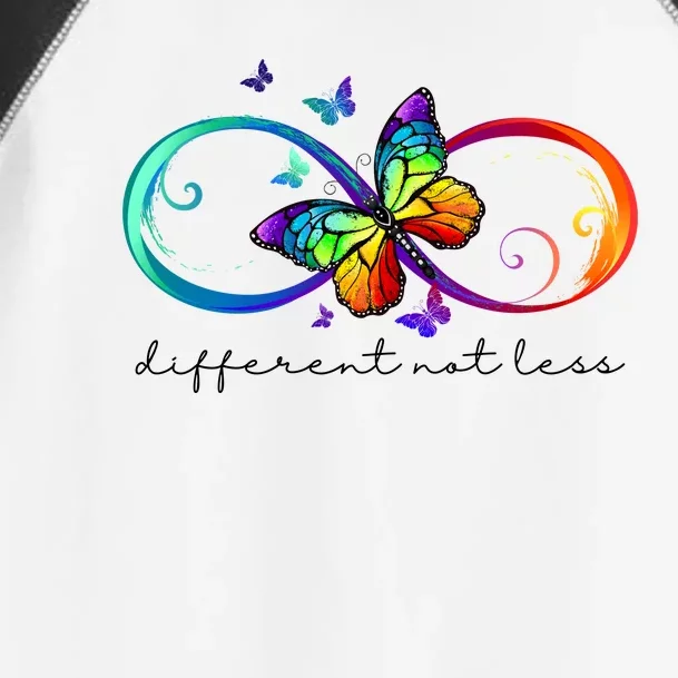 Different Not Less Autism Awareness Neurodiversity Butterfly Toddler Fine Jersey T-Shirt