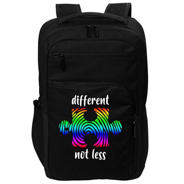 Different Not Less Neurodiversity Puzzle Impact Tech Backpack