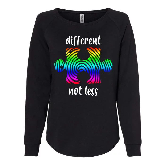 Different Not Less Neurodiversity Puzzle Womens California Wash Sweatshirt