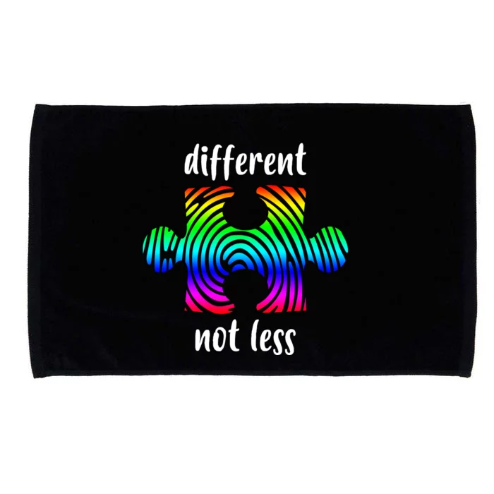 Different Not Less Neurodiversity Puzzle Microfiber Hand Towel