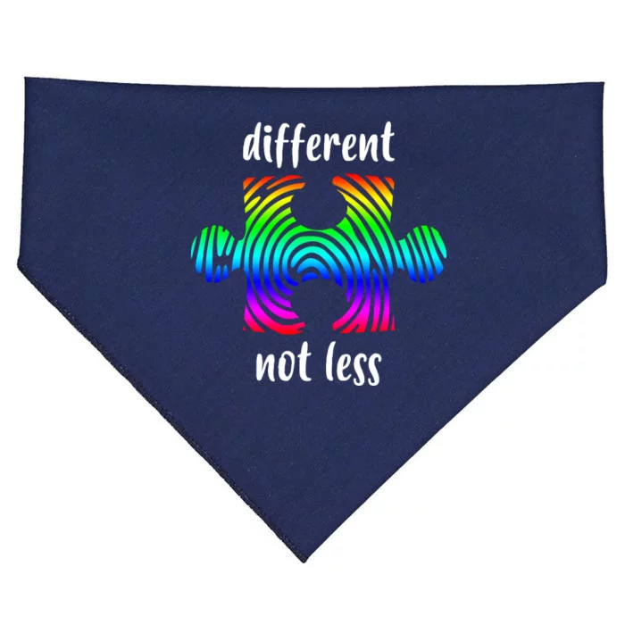 Different Not Less Neurodiversity Puzzle USA-Made Doggie Bandana