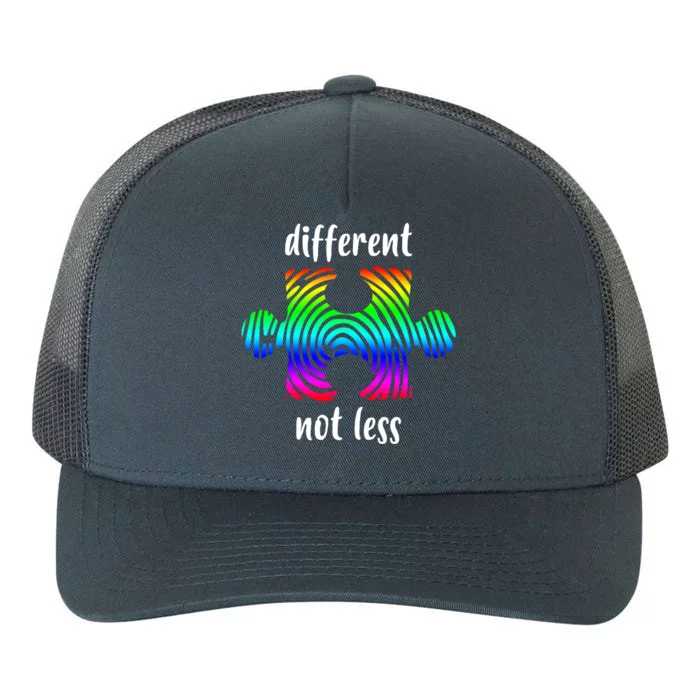 Different Not Less Neurodiversity Puzzle Yupoong Adult 5-Panel Trucker Hat