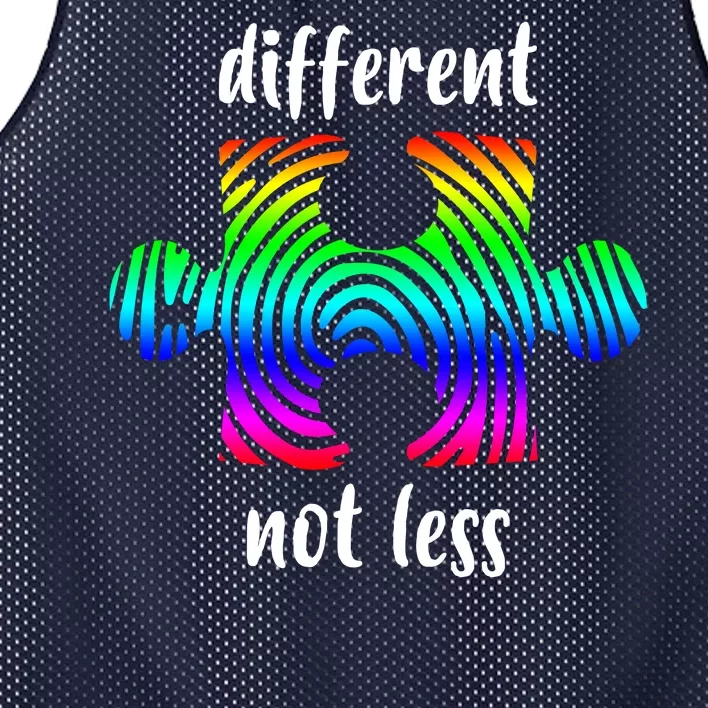 Different Not Less Neurodiversity Puzzle Mesh Reversible Basketball Jersey Tank