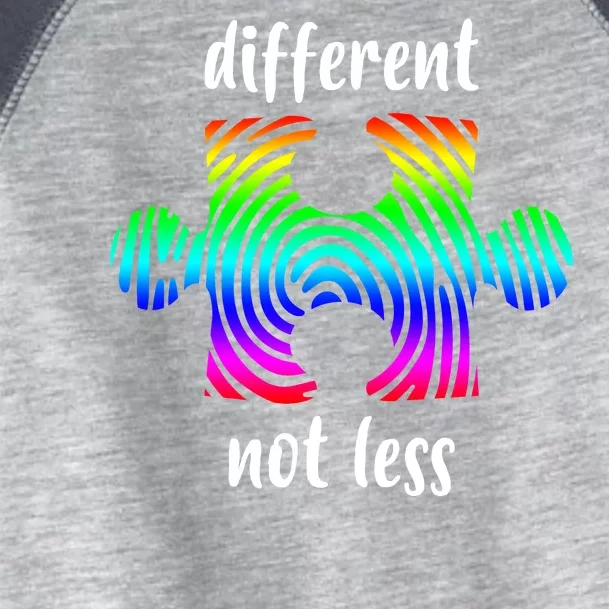 Different Not Less Neurodiversity Puzzle Toddler Fine Jersey T-Shirt