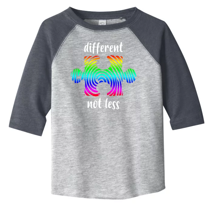 Different Not Less Neurodiversity Puzzle Toddler Fine Jersey T-Shirt