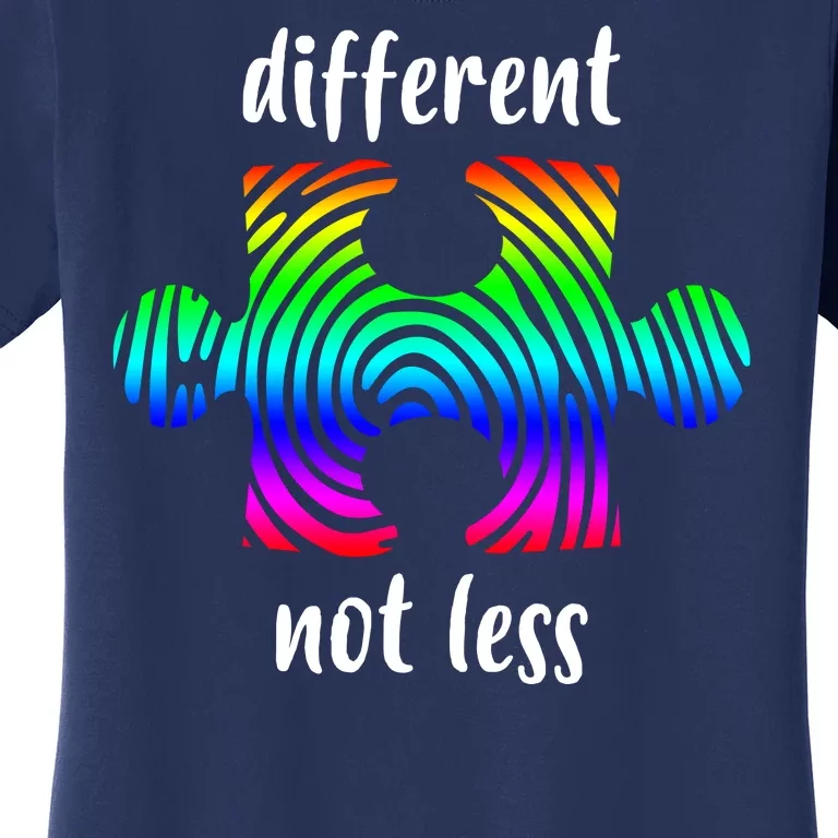 Different Not Less Neurodiversity Puzzle Women's T-Shirt