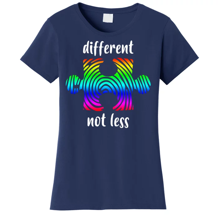 Different Not Less Neurodiversity Puzzle Women's T-Shirt