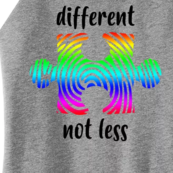 Different Not Less Neurodiversity Puzzle Women’s Perfect Tri Rocker Tank