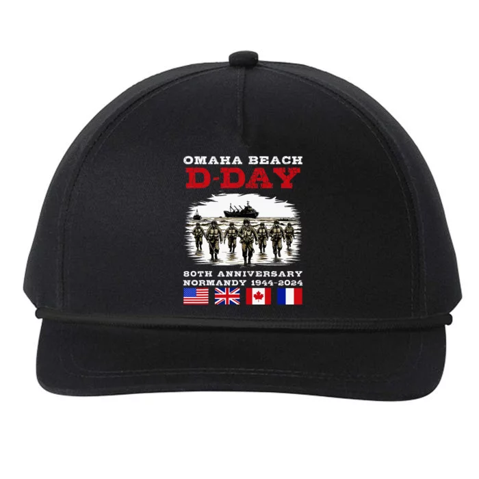 Dday Normandy Landings 80th Anniversary Snapback Five-Panel Rope Hat