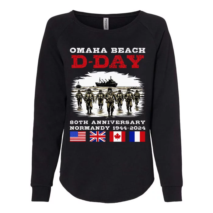 Dday Normandy Landings 80th Anniversary Womens California Wash Sweatshirt