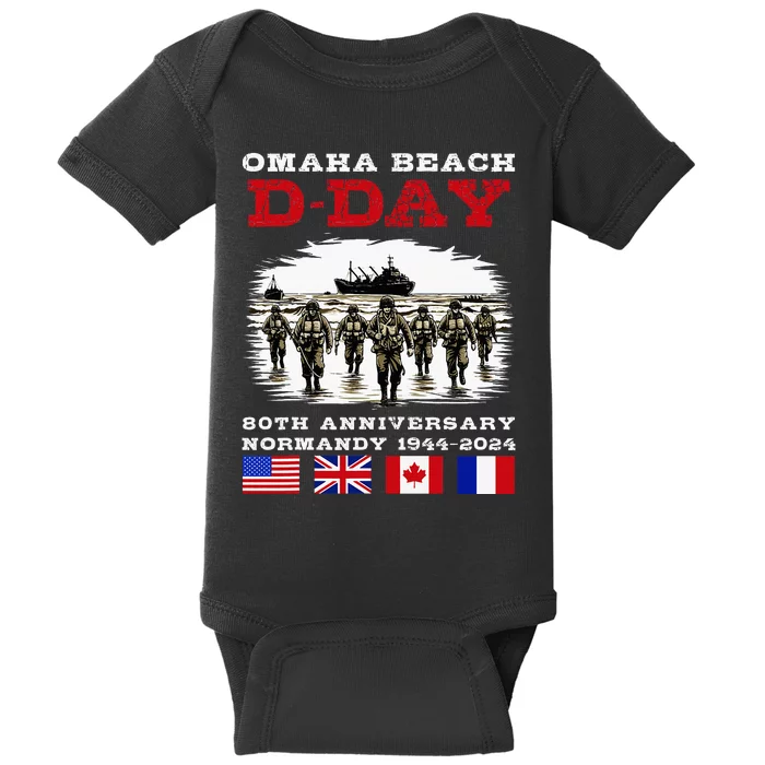 Dday Normandy Landings 80th Anniversary Baby Bodysuit