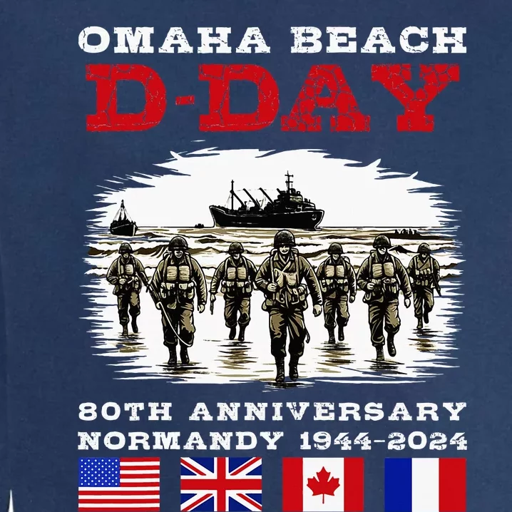 Dday Normandy Landings 80th Anniversary Garment-Dyed Sweatshirt