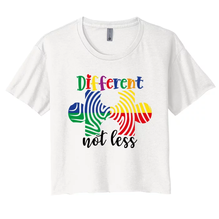 Different Not Less Women's Crop Top Tee