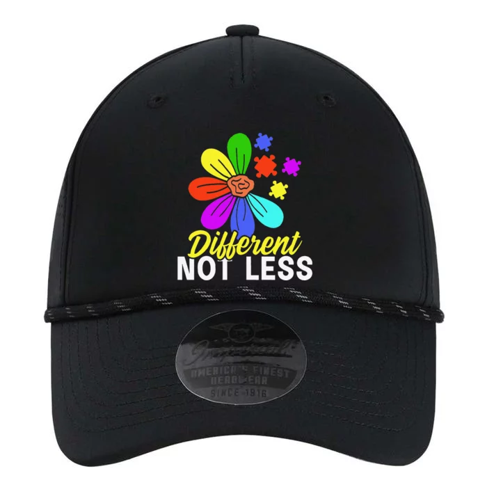 Different Not Less Puzzle Flower Autism Awareness Performance The Dyno Cap