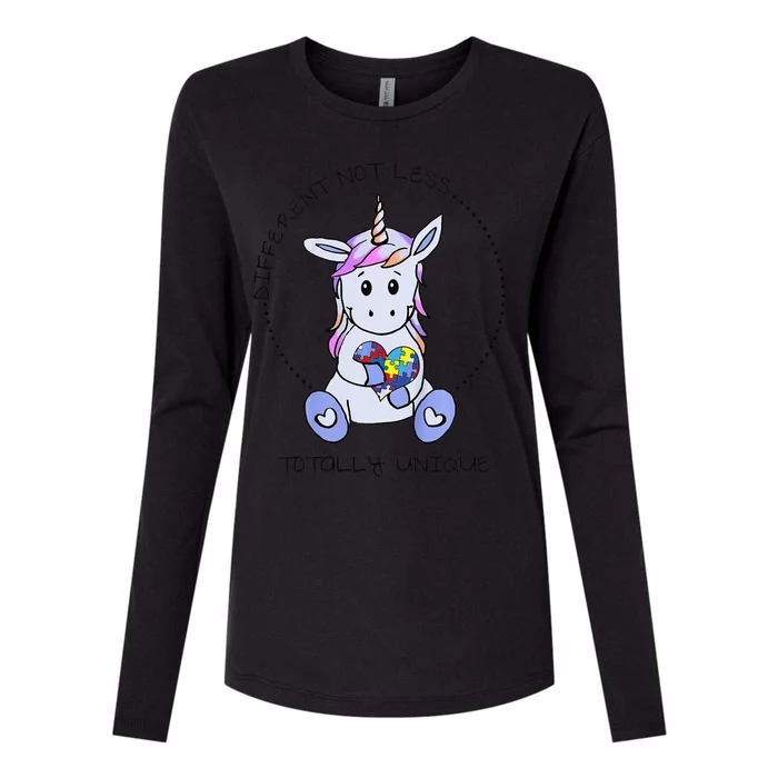 Different Not Less Totally Unique Unicorn Womens Cotton Relaxed Long Sleeve T-Shirt