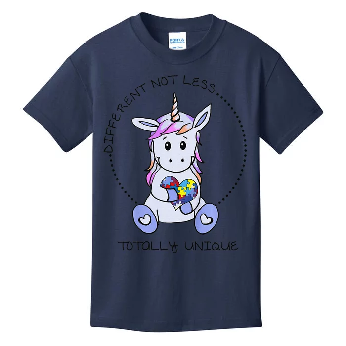 Different Not Less Totally Unique Unicorn Kids T-Shirt