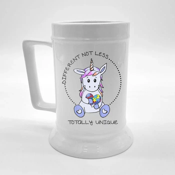 Different Not Less Totally Unique Unicorn Front & Back Beer Stein