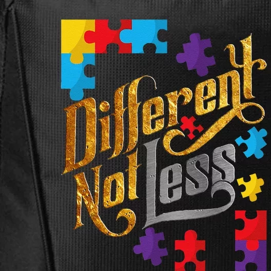 Different Not Less Autism Awareness Cute Outfit Gift City Backpack