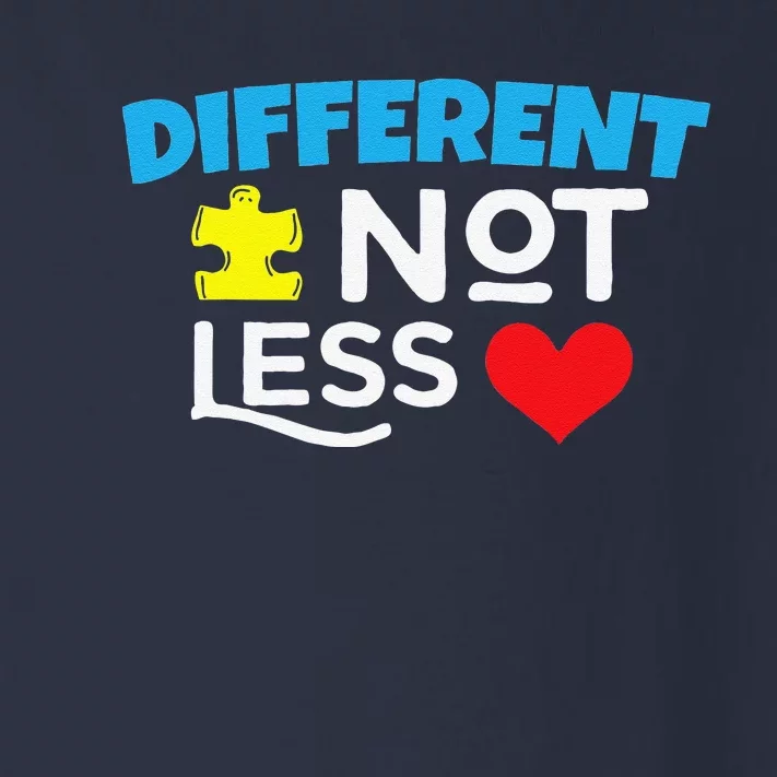 Different Not Less Autism Toddler Long Sleeve Shirt