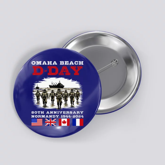 Dday Normandy Landings 80th Anniversary Button