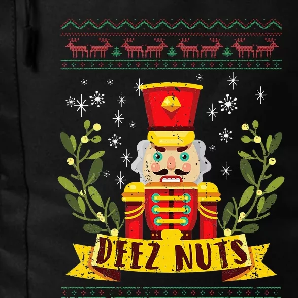 deez nuts nutcracker ugly christmas sweater Daily Commute Backpack