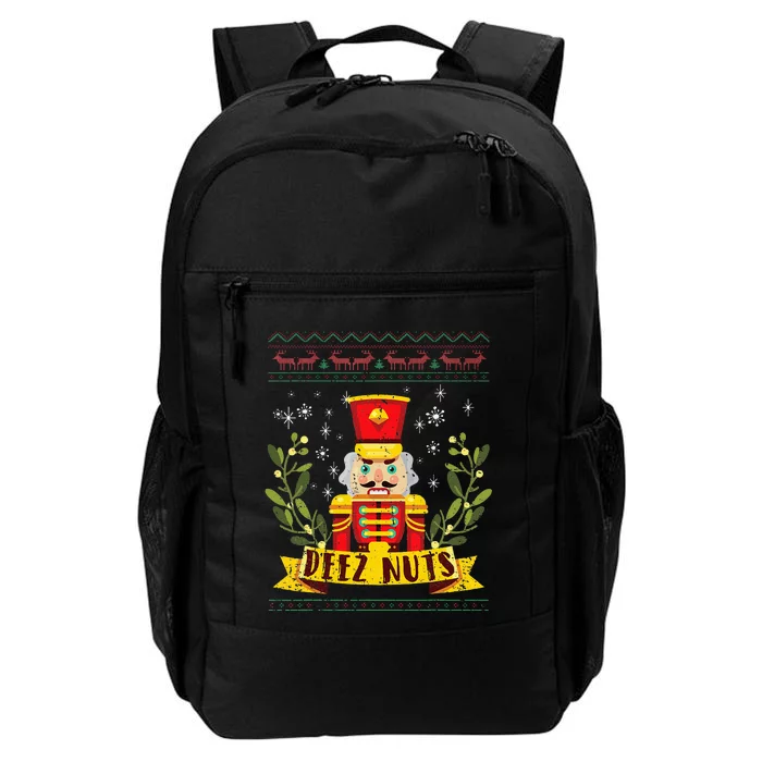 deez nuts nutcracker ugly christmas sweater Daily Commute Backpack